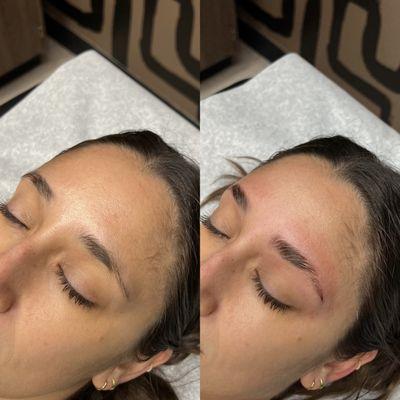 brow lamination and brow wax