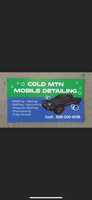 Cold Mtn mobile detailing