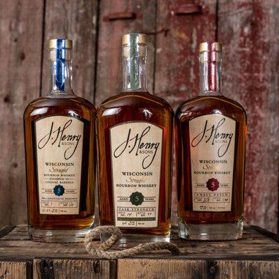 Logo and label design for J. Henry & Sons Bourbon
