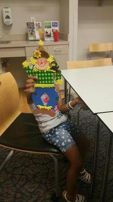My baby's scarecrow craft :-)