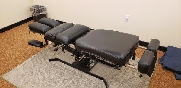 My chiropractic table with all the bells and whistles