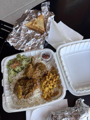 Chicken dish was so delicious.