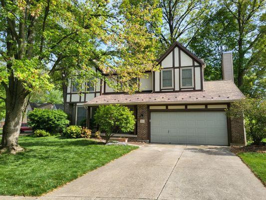 Replaced wood trim with
Composite - After