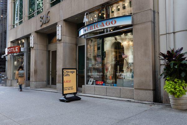 Stop into I Love Chicago on Michigan Ave for a wide selection of Chicago-themed souvenirs and gifts.