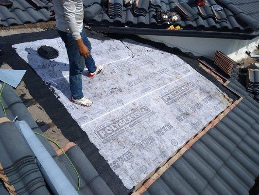 Roof leak-Tile Roof