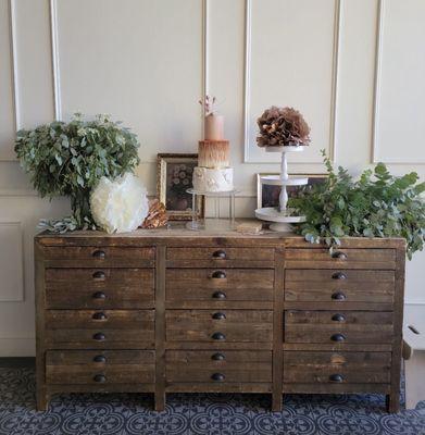 My beautiful cake on display after it was delivered and set up