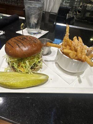Smash burger & truffle fries