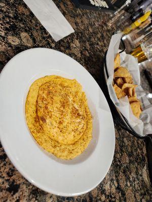 Homemade Crab Dip. I don't Not Recommend. Nor the Pita Bread that comes with it. That's a hard pass for me.