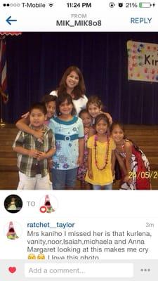 Mrs. Kaniho... Elementary days...!!!