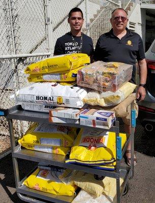 Rice donations from BIG to IHS December 2021