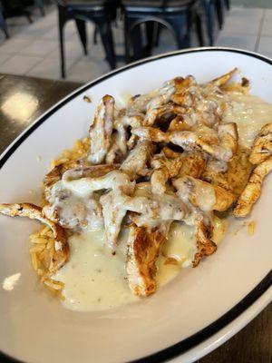 Chicken cheese n rice