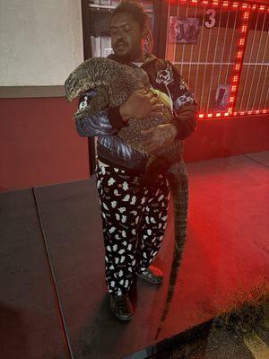 Asian water monitor lizard