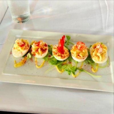 Lobster Deviled Eggs