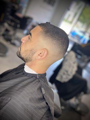 Mid skin fade
