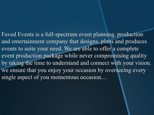 Corporate|Social|Entertainment Event