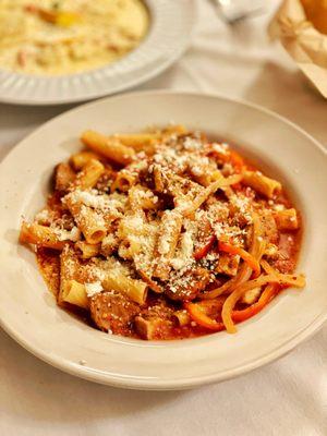Rigatoni Sicciliano - The sauce is a bit spicy but very flavorful. Would get it again.
