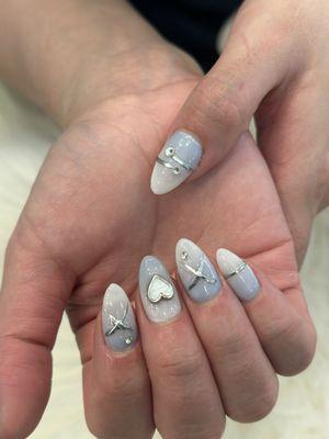 GelX nails design by Vivian