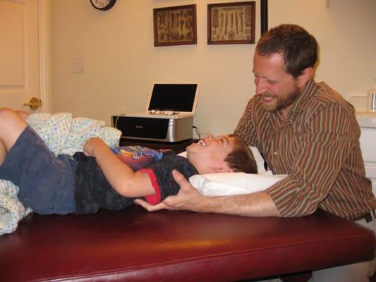 my son got very comfortable and was laughing with Dr. Horn
