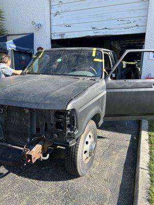 This is the truck when we picked it up from Russell auto restoration this week.