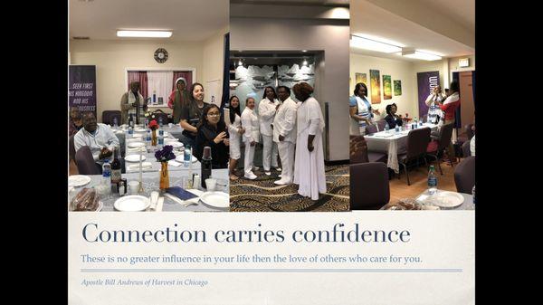 Groups and groupings of people without boundaries celebrating as one.