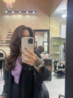 After blowout/ Looks great,feels dirty