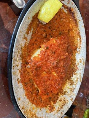 Baked Schrod (lunch) gluten free