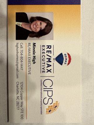 Minnie High - RE/MAX Executive