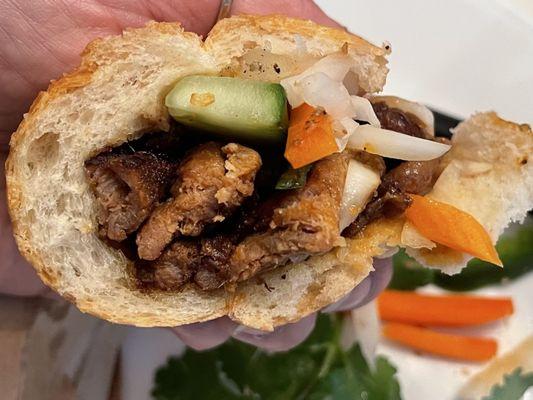 Pork banh mi, delicious, love the chunky pickled radish/carrots! 5/5