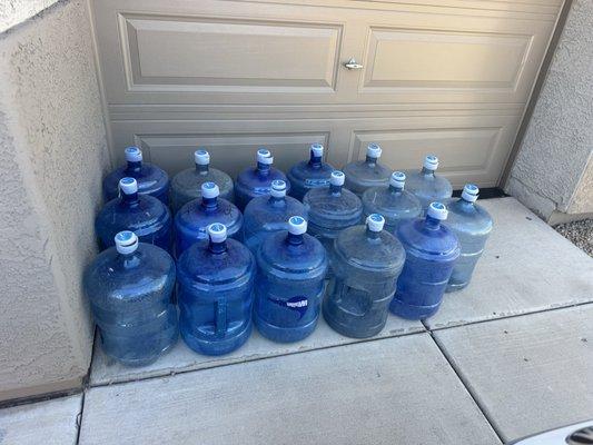 80 gallons of saltwater premix delivered.