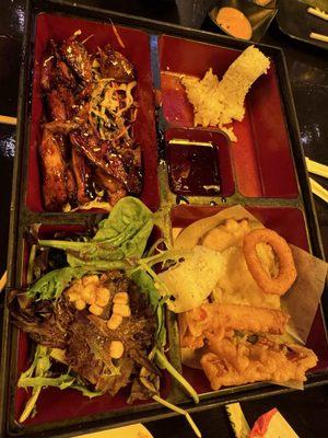 Bento 36. Chicken Teriyaki Bento Box (also half eaten lol)