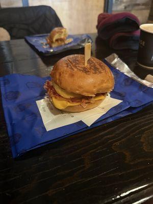 Egg, cheese and bacon