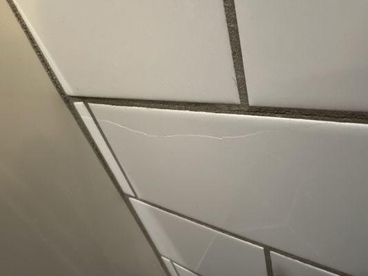 Cracked tile