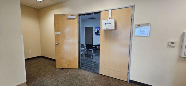 Labcorp office entrance