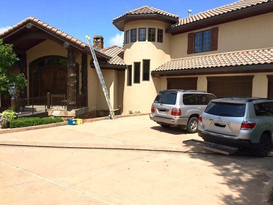 Beautiful Lake Lotawana home, window cleaning.