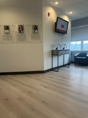 The waiting area
