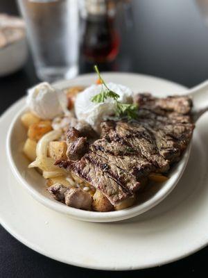 Steak Skillet W/ Poached Egg