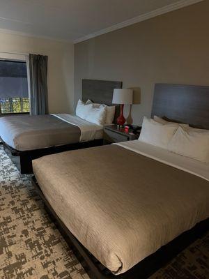 Initial room look upon walking in and at night time...