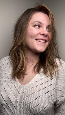 Another view(notice how she had fine hair, we preserved some darkness and went in with a minimal approach.