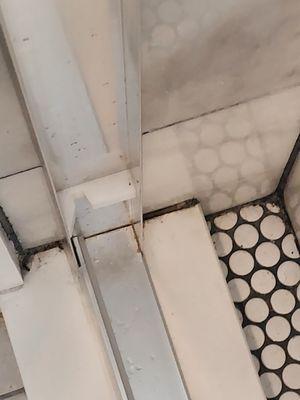 Dirty shower floor