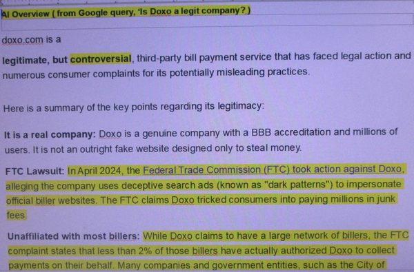 This explains why 'DOXO' is in trouble w/Feds. but I believe Alden WAS using them when they changed payment methods NOW accepted! Or hacked!