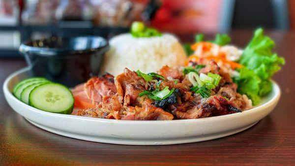 Rice with Grilled Pork