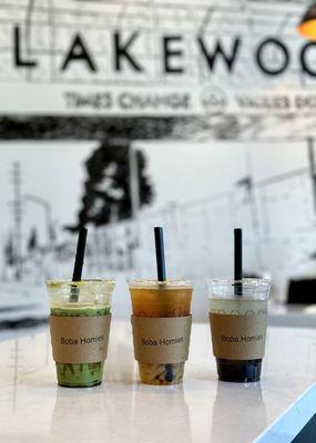 Banana Cue Matcha, Sago at Gulaman, Calamansi Refresher