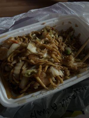 Shrimp Lo Mein Special Combination Plate