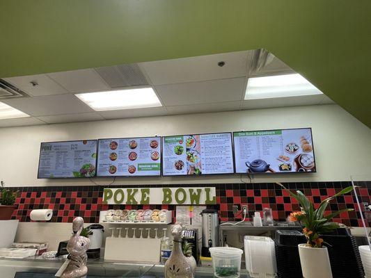 Small, quaint inside menu