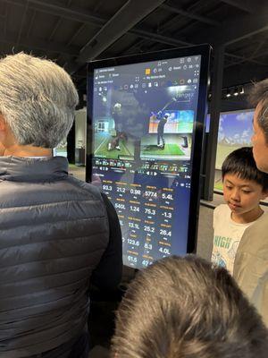 Reviewing details from a swing