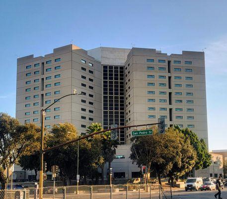 Santa Clara Co Main Jail, view from W Hedding x San Pedro St.