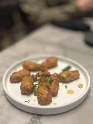 JALAPEÑO POPPERS: pork belly | pineapple sauce | $6 (H.H.)