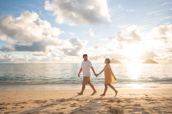 Our engagement shoot at Lanikai!