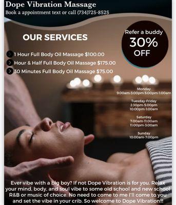 Dope Vibrations Massage