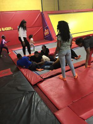 Older kids just running around wild